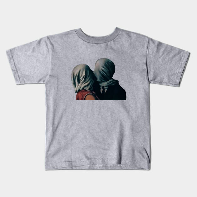 The Lovers II by Rene Magritte Kids T-Shirt by GrampaTony